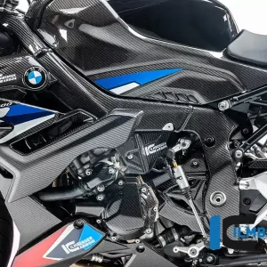 Neu Ilmberger Carbon Wasserkühlerabdeckung links glänzend passend für BMW S1000R ab 2021