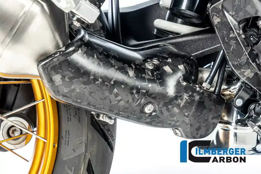 Sale Ilmberger Carbon Auspuffhitzeschutz Black Diamond matt passend für BMW R1300GS