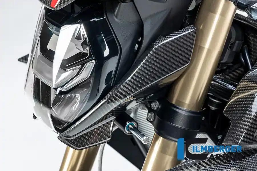 Ilmberger Carbon Seitliche Abdeckung am Scheinwerfer links glänzend passend für BMW S1000R, M1000R Jetzt Kaufen