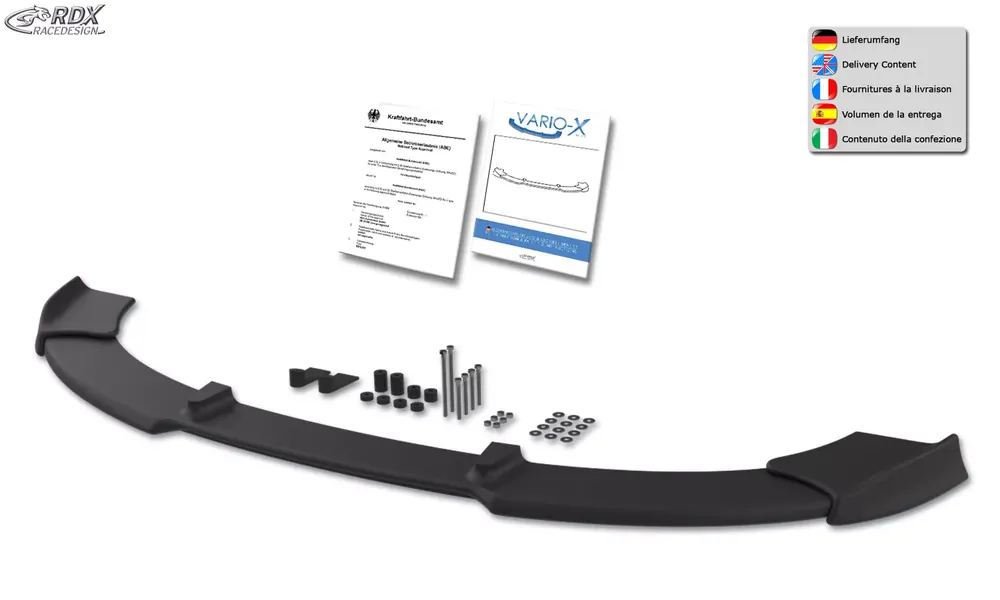 Finale Aktion RDX VARIO-X Frontspoiler passend für BMW Z3 6-Zylinder