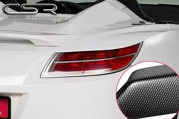 Rücklichtblenden Carbon Look passend für Opel GT Roadster (2007-2009) Preisknaller