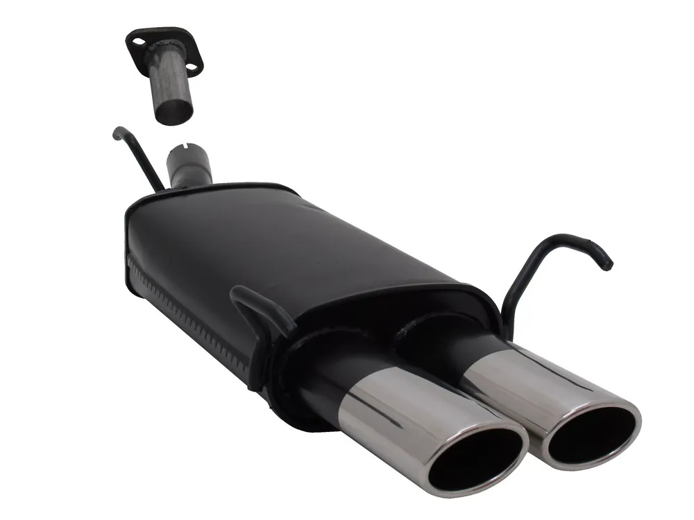 Rabatt Novus Sportauspuff passend für Opel Astra G CC Fließheck 2x85/58mm AM-Design