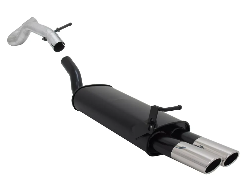 Super-Preis Novus Sportauspuff passend für Audi A3 / Seat Leon / VW Golf 4 / VW New Beetle 2x85/58mm AM-Design