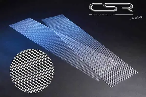 Rabatt CSR-Automotive Renngitter RS Alugitter silber ZB003