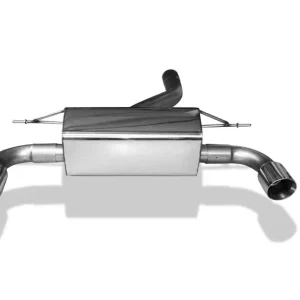 Top-Preis FOX Endschalldämpfer passend für BMW F20/F21 120d - Edelstahl mit Doppelendrohr 1x90 Typ 25 rechts/links