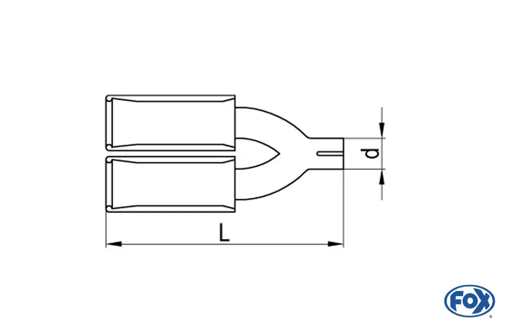 FOX Anschraubendrohr Typ 10 Ø70mm Edelstahl ohne Absorber Finale Aktion