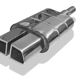Abverkauf FOX Endschalldämpfer passend für Mini Cooper S F56 & F57 mittig 2x95x78 Typ 68