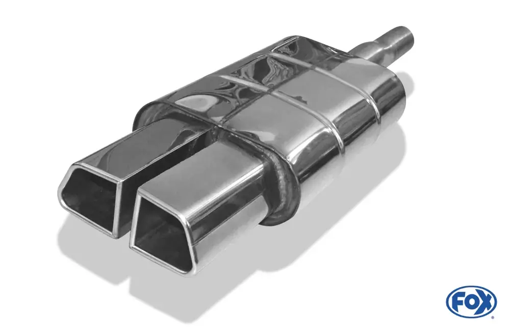 Abverkauf FOX Endschalldämpfer passend für Mini Cooper S F56 & F57 mittig 2x95x78 Typ 68