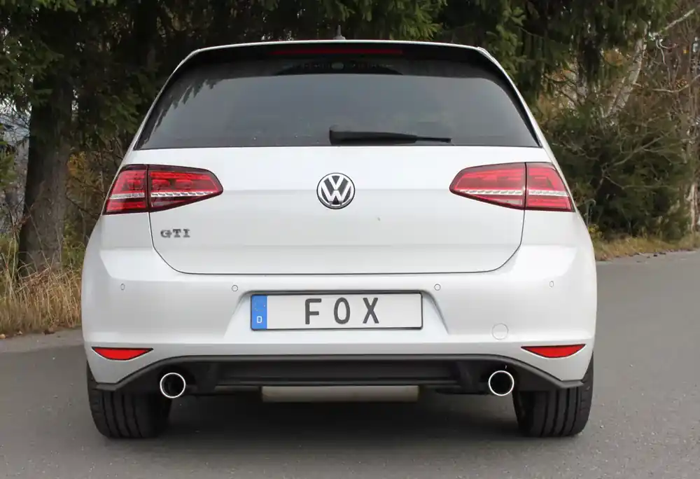 FOX Endschalldämpfer passend für VW Golf VII GTI 2,0l – 1x90 Typ 16 rechts/links Sichere Zahlung