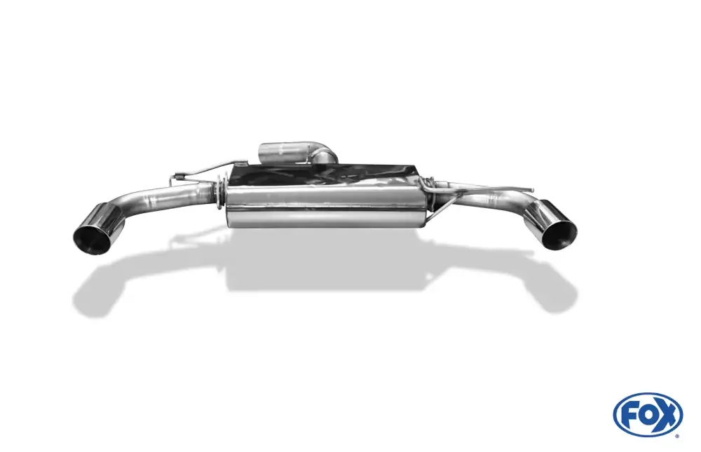 Zertifiziert FOX Endschalldämpfer passend für Audi TT FV3 quattro - 1x100 Typ 25 rechts/links