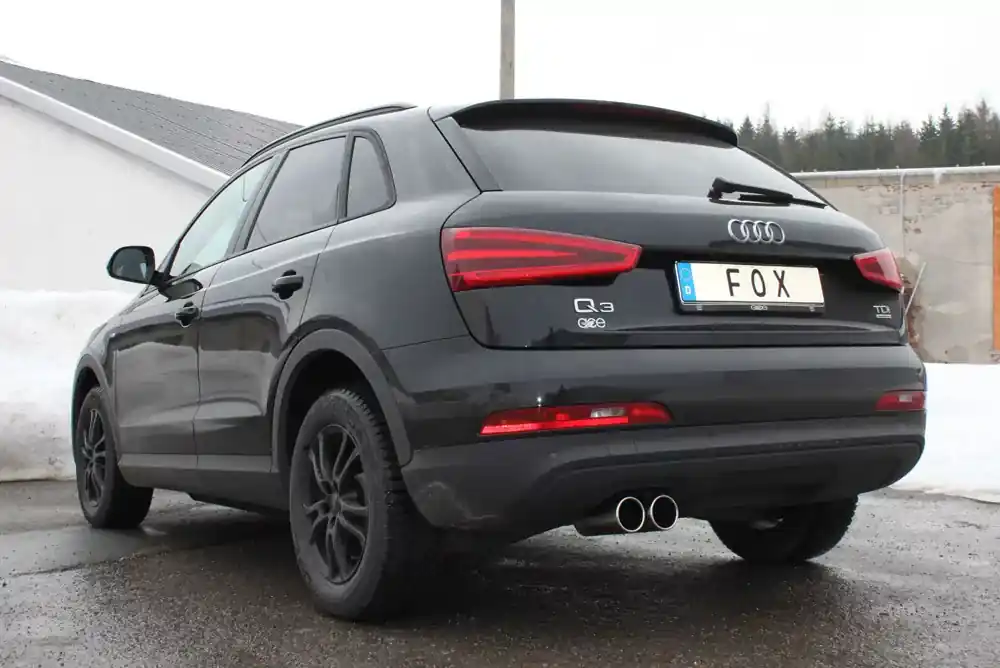Geprüft FOX Endschalldämpfer passend für Audi Q3 quattro Diesel - 2x80 Typ 16