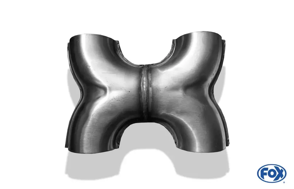 FOX H-Verbinder Ø55mm Edelstahl innen 63mm Echt