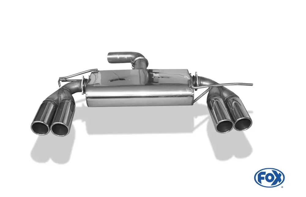Begrenztes Angebot FOX Endschalldämpfer passend für Skoda Yeti 5L Frontantrieb 2x80mm rechts/links