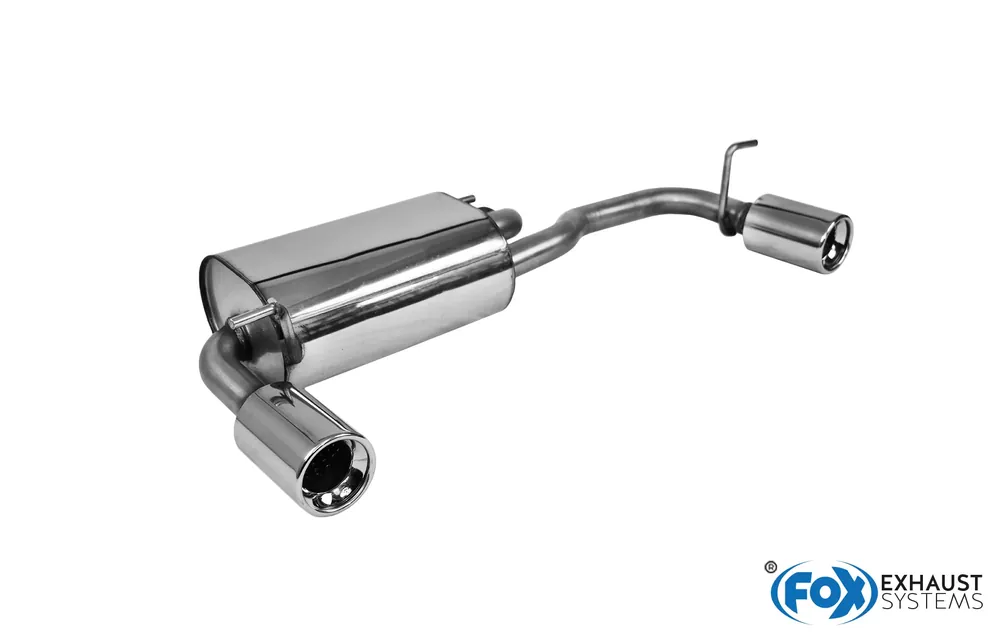 FOX Endschalldämpfer passend für Subaru Justy II 1.3l – Edelstahl, 1x90 Typ 13 rechts/links Schnäppchen