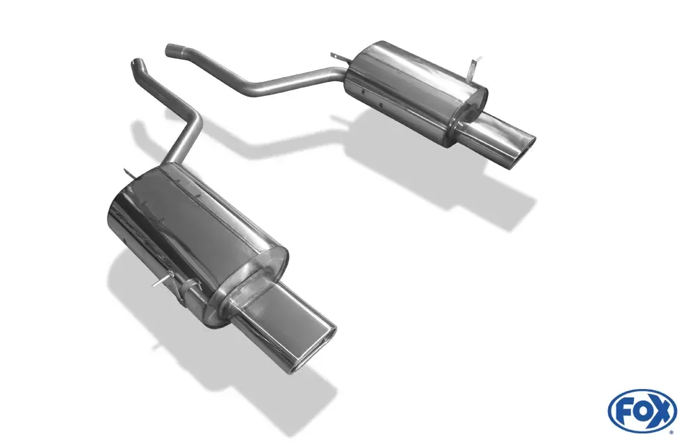 Neu Endschalldämpfer passend für BMW E38 730i/735i/740i – Edelstahl 160x80 Typ 53 rechts/links