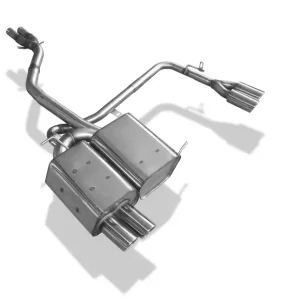 Top-Preis Endschalldämpfer passend für BMW Z4 E85 rechts/links inkl. Y-Verbindungsrohr 2x50mm - 2x76 Typ 17