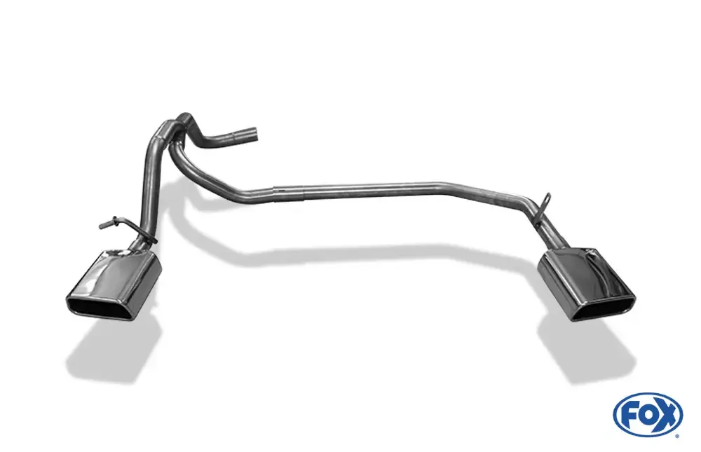 FOX Endrohrsystem 145x65 Typ 59 rechts/links passend für Seat Mii, Skoda Citigo, VW UP Highlight