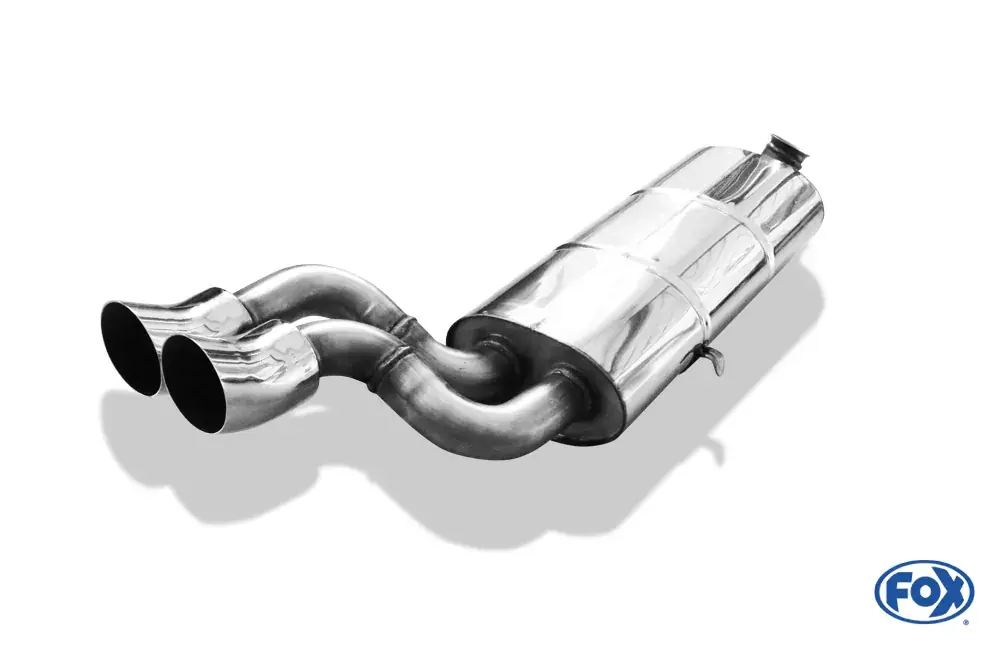 Schneller Versand FOX Endschalldämpfer 2x76 Typ 18 passend für Audi 80/90 Typ 81