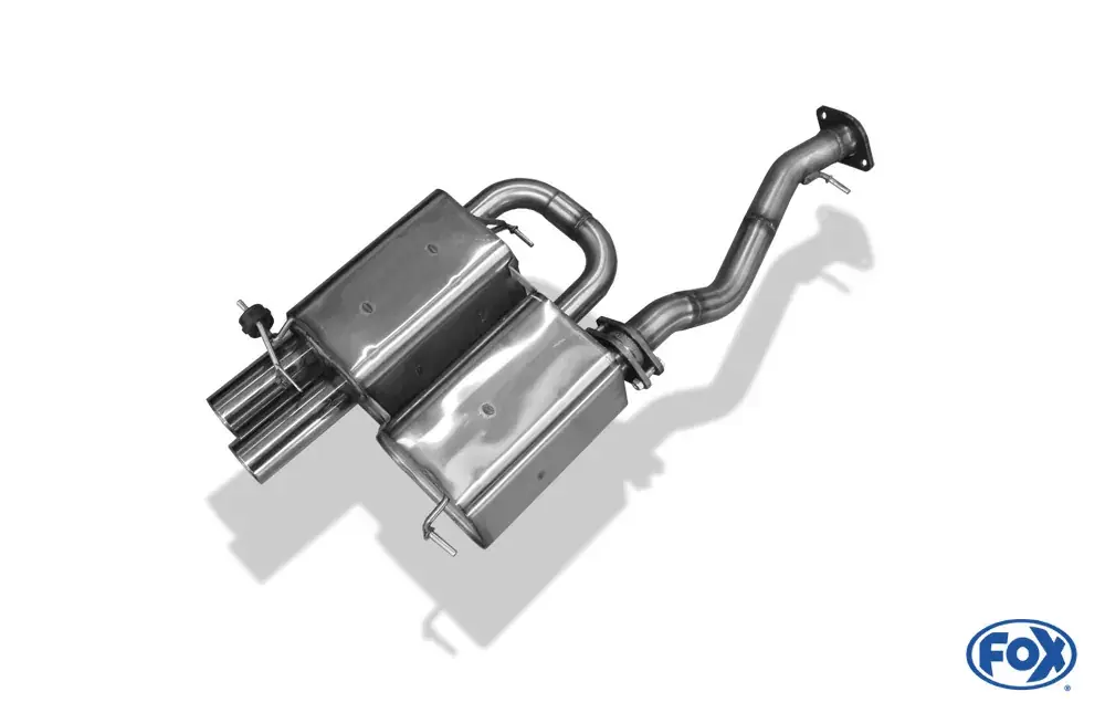 FOX Endschalldämpfer 2x80 Typ 24 passend für BMW 330i E90/E91/E92 Markenprodukt