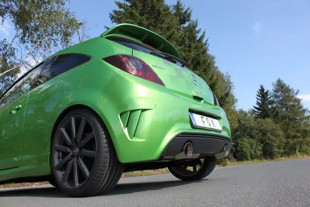 FOX Endschalldämpfer passend für Opel Corsa D – 1x100 Twin Angebot
