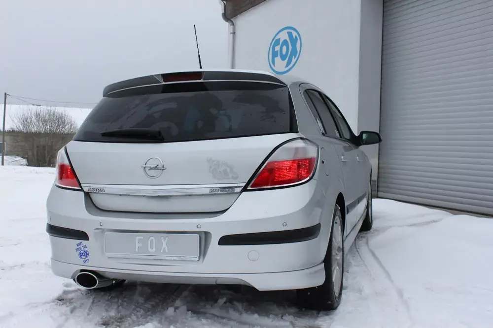 Abverkauf FOX Endschalldämpfer passend für Opel Astra H / Astra H GTC Turbo – 115x85 Typ 32