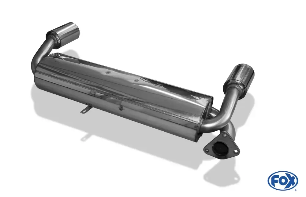 FOX Endschalldämpfer passend für MGF 1.8l 88/107kW – Ausgang rechts/links 1x90 Typ 13 Neue Ware