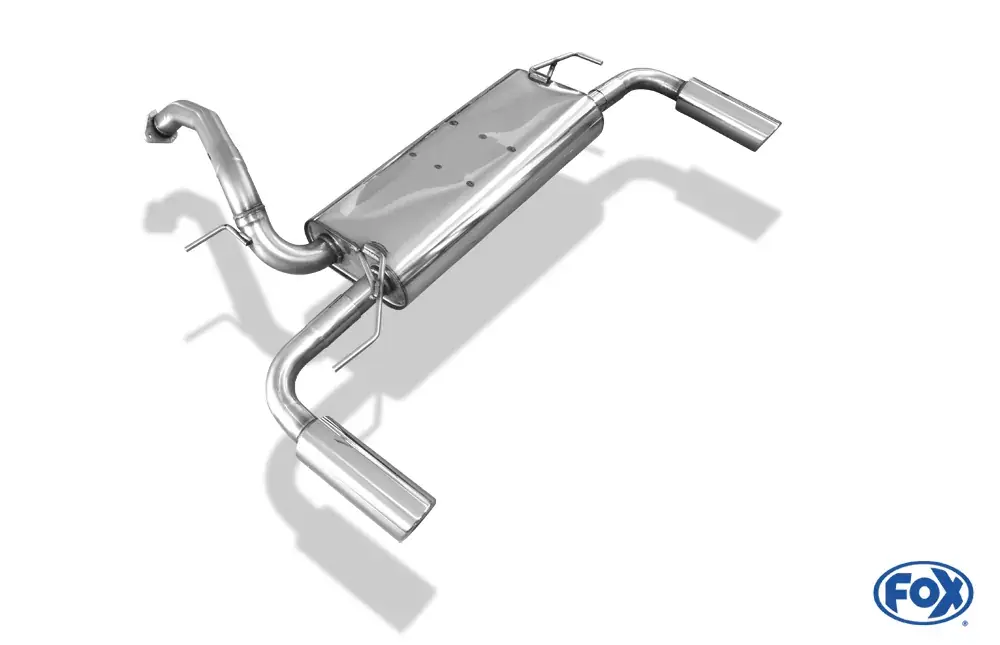 FOX Endschalldämpfer passend für Mazda 5 CW – 2x80 mm rechts/links Super-Preis