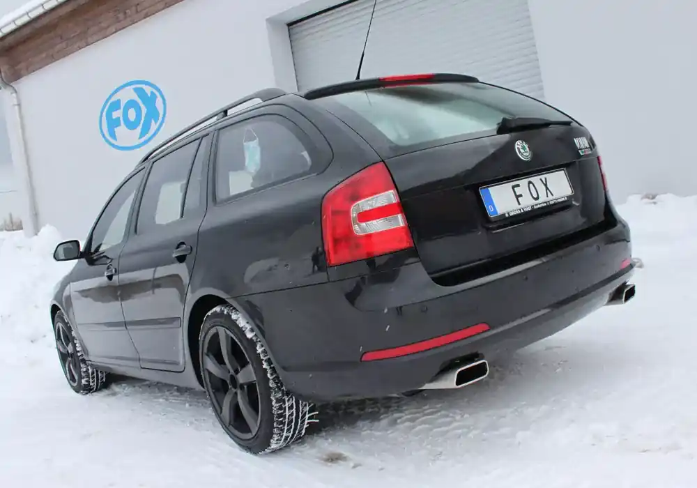 Sonderaktion FOX Endschalldämpfer passend für Skoda Octavia RS 1Z