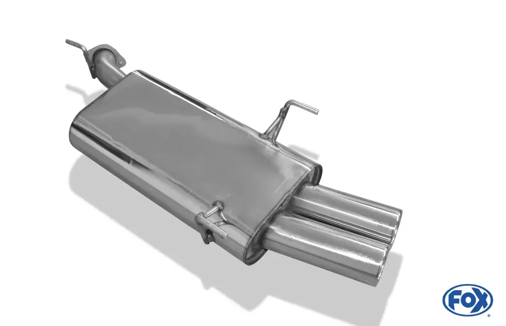 FOX Endschalldämpfer passend für Opel Vectra B Bj. 94–9/99 Ø55mm 2x80 Typ 13 Must-Have