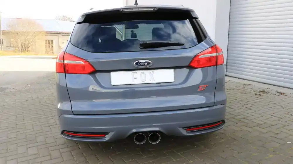 FOX Endschalldämpfer passend für Ford Focus III ST Turnier Diesel – 2x100 Typ 25 mittig Billig