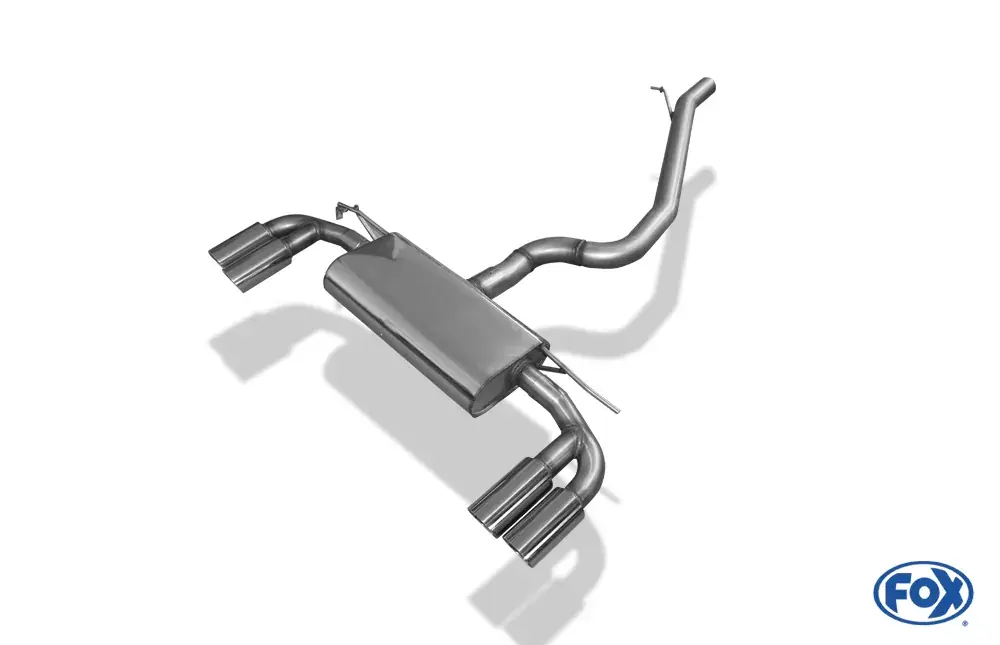 Sofort Bestellen FOX Endschalldämpfer passend für VW Golf VII 4-Motion – 2x80 Typ 25 rechts/links