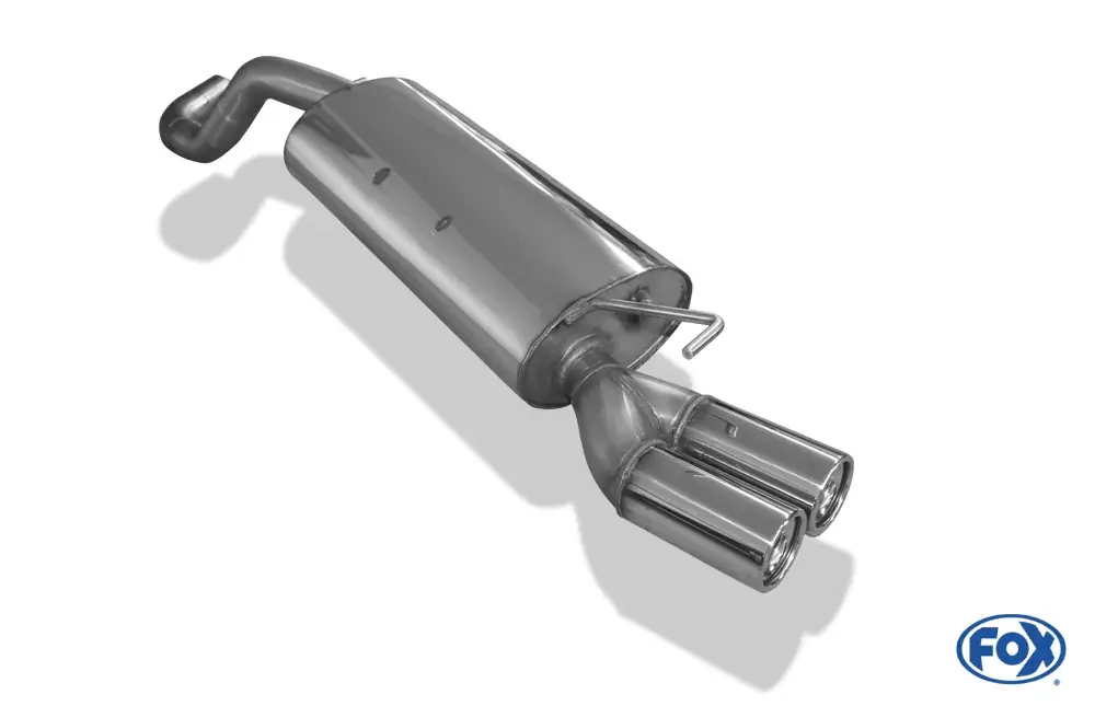 FOX Endschalldämpfer passend für Audi A3 8L Ø63,5mm - 2x76 Typ 13 Neu Im Sortiment