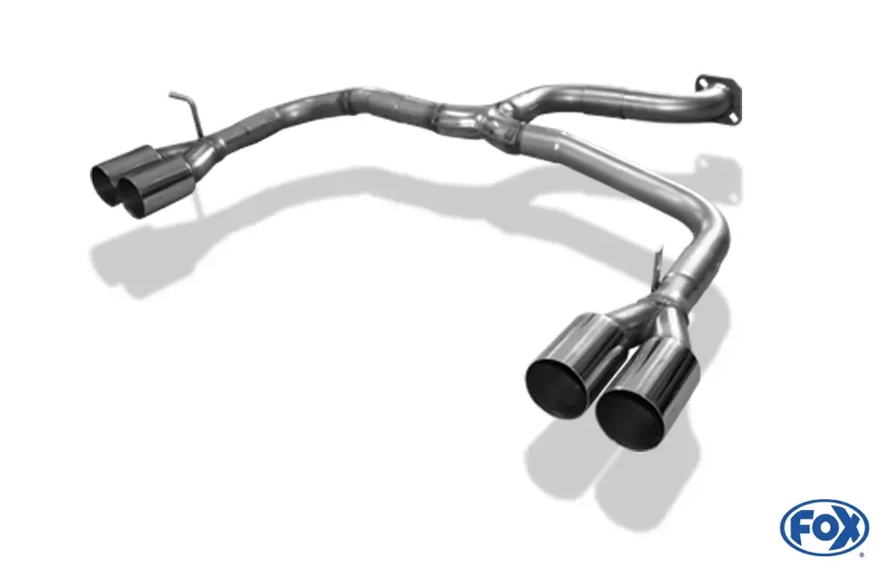 Sale FOX Endrohrsystem passend für Alfa GTV Typ 916 – 2x76 mm Ausgang rechts/links