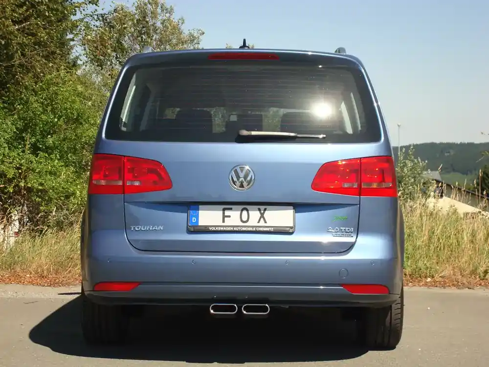 FOX Endrohr 2x130x50 Typ 56 passend für VW Touran 1T3 Meistverkauft