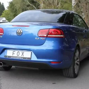 Saisonangebot FOX Endschalldämpfer 2x80 Typ 16 passend für VW Eos 1F 2,0l Facelift