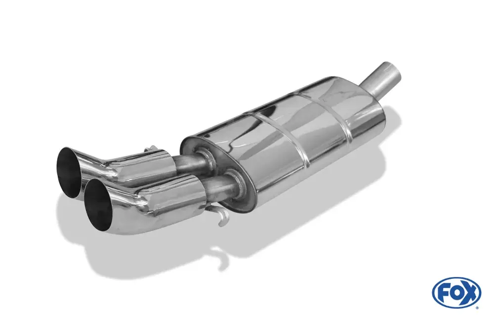 FOX Endschalldämpfer 2x76 Typ 18 passend für Audi 80/90 - Typ 89, B3/B4 Limousine/Coupe/Cabrio Beliebt