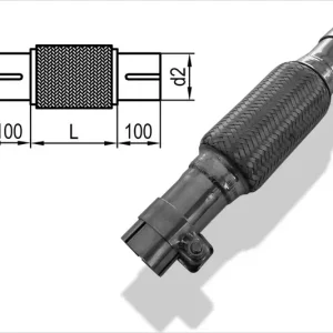 Flexibles Rohr Interlock Ø76mm Edelstahl 200mm Direkt Vom Hersteller
