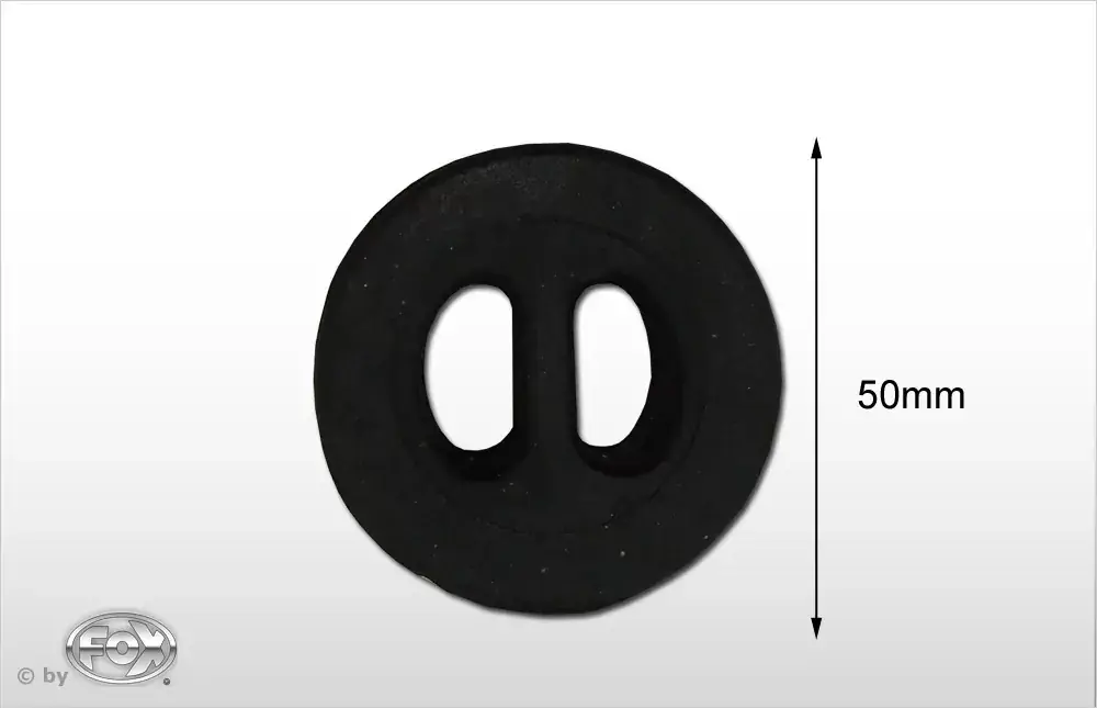 Direktkauf FOX Gummi 2 Durchmesser 50mm – universelles Auspuffzubehör