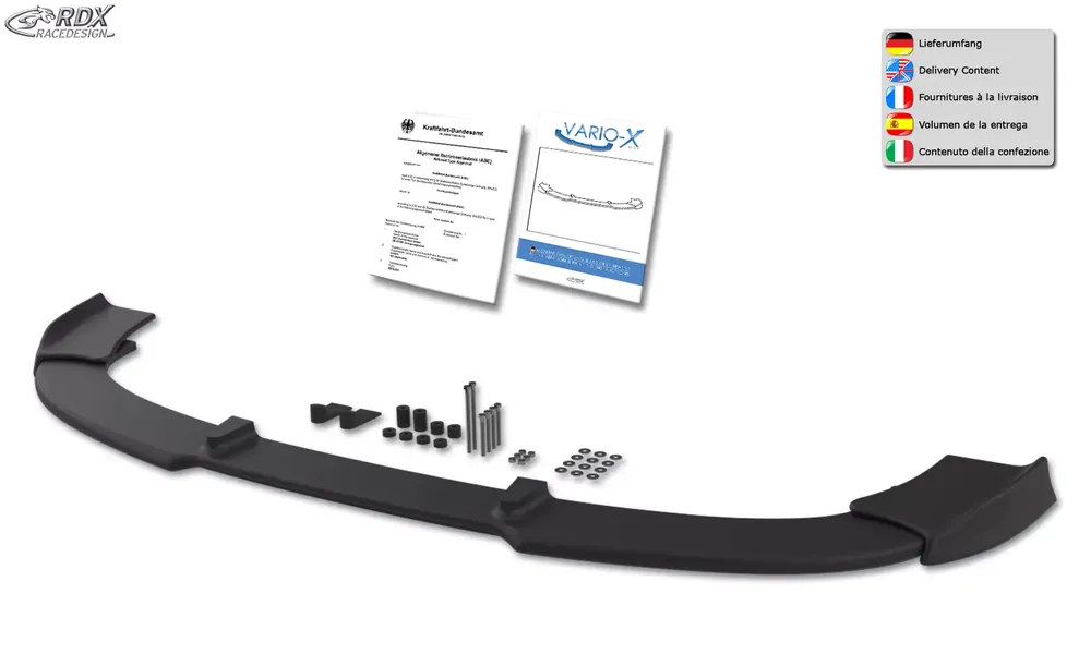 RDX VARIO-X Frontspoiler passend für BMW 5er E60 / E61 M-Technik Billig