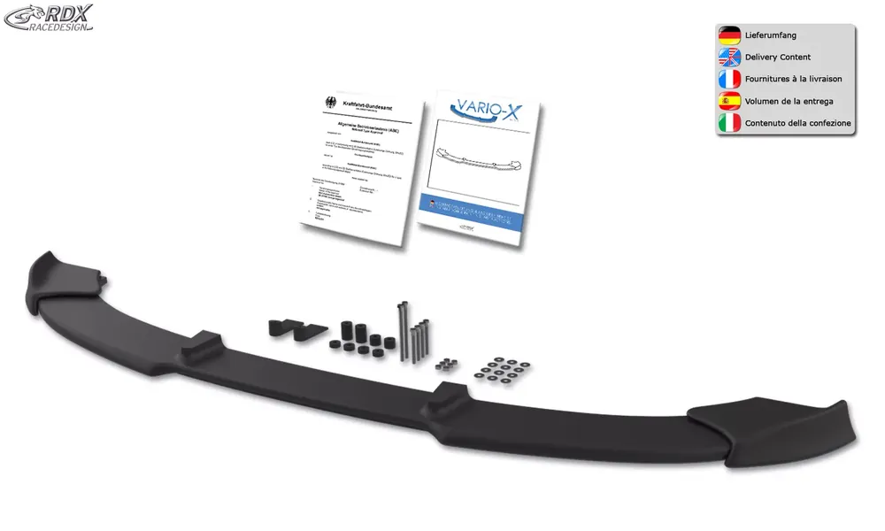 Neu RDX VARIO-X Frontspoiler passend für BMW 3er E46 Compact