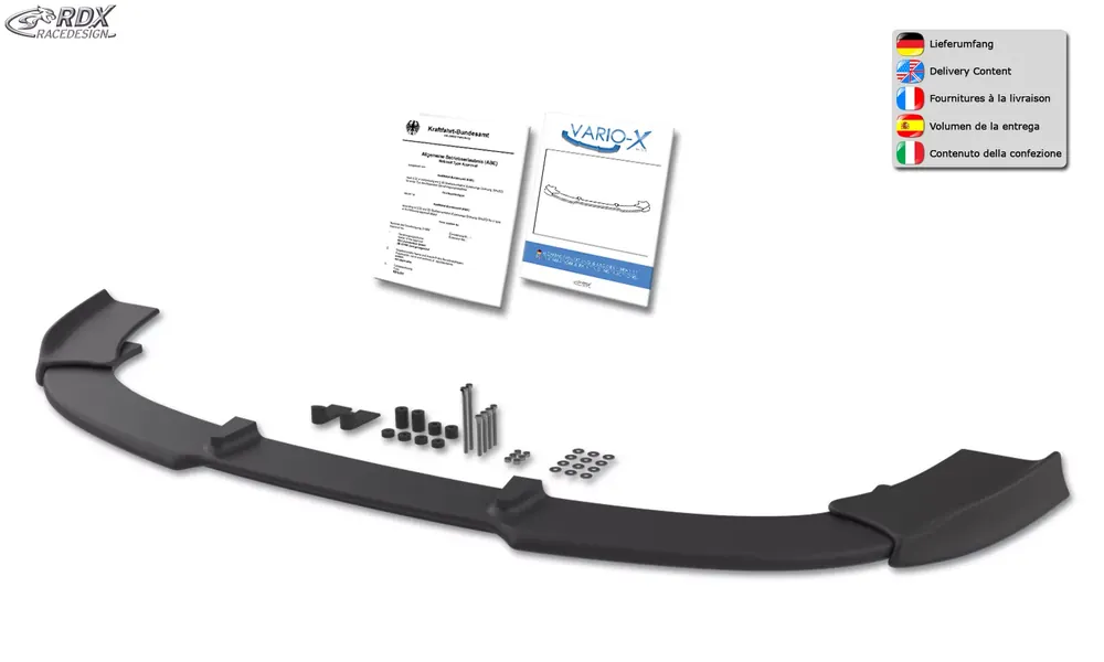 Preiswert RDX VARIO-X Frontspoiler passend für SEAT Leon 1M