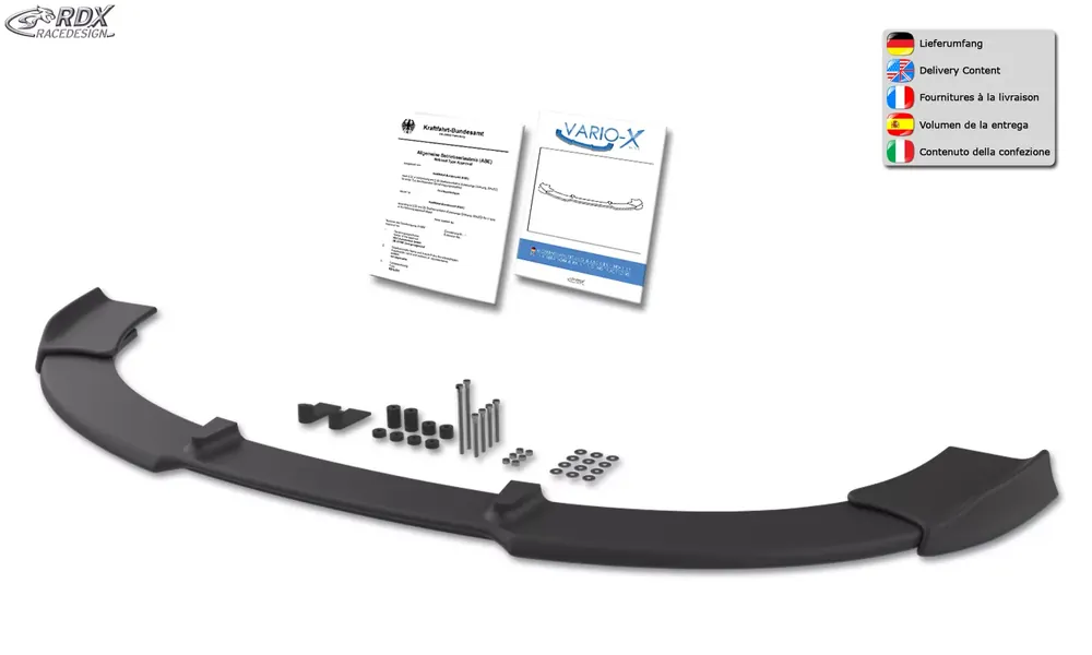 RDX Frontspoiler VARIO-X passend für Audi S4 B5 Must-Have