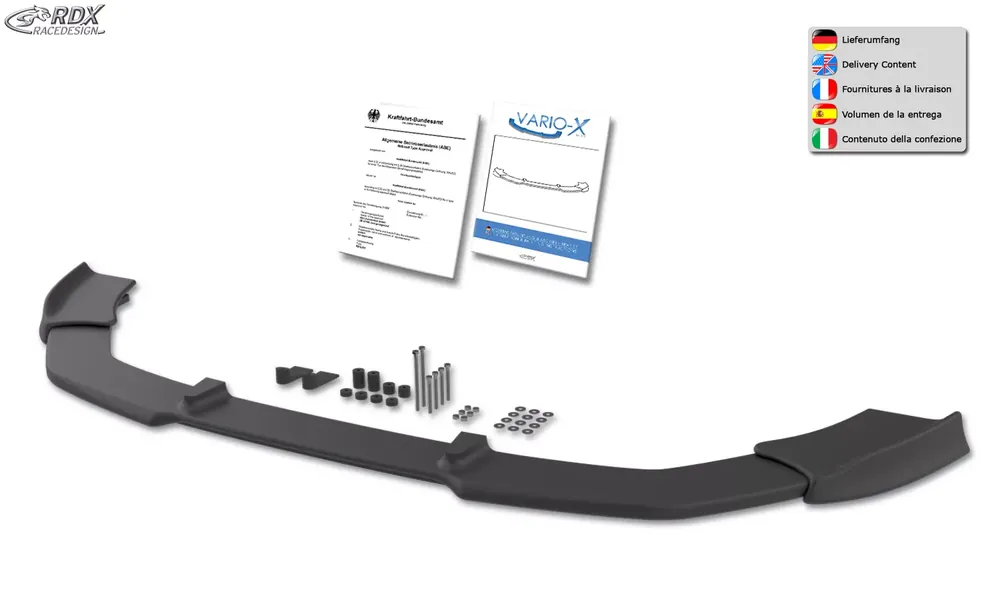 RDX Frontspoiler VARIO-X passend für Audi A5 / S5 bis 2011 Neue Kollektion