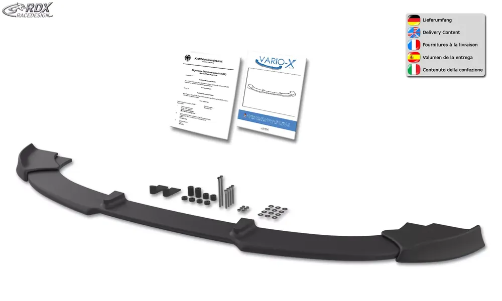 Echt RDX VARIO-X Frontspoiler passend für BMW 3er E90 / E91 Facelift ab 09/2008