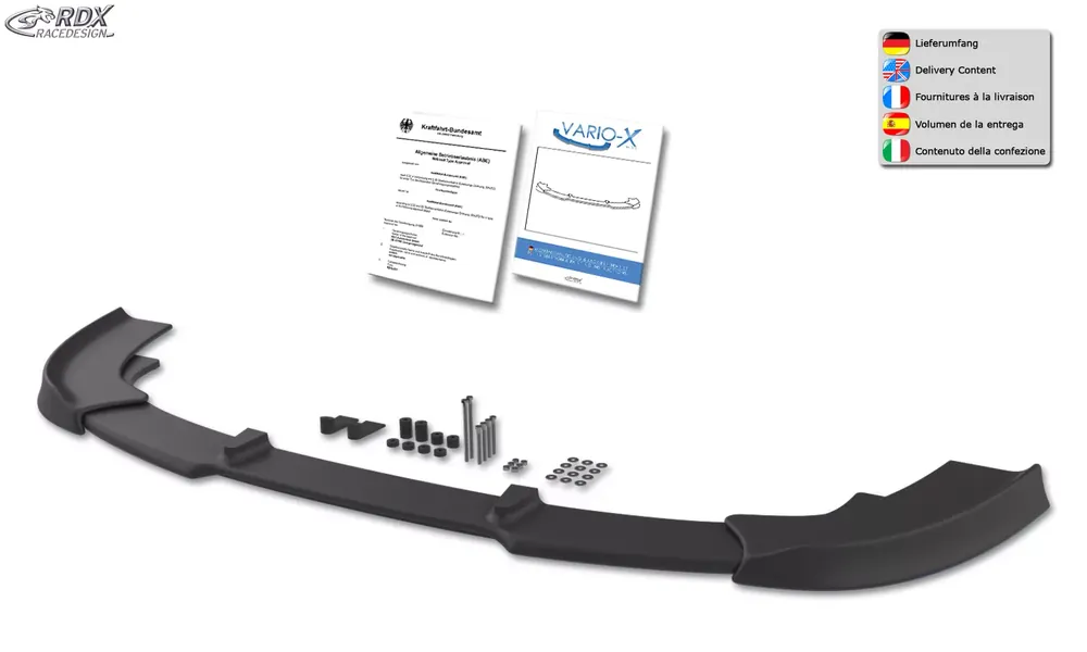 Preis Gesenkt RDX Frontspoiler VARIO-X passend für Mercedes B-Klasse W246 ab 2011