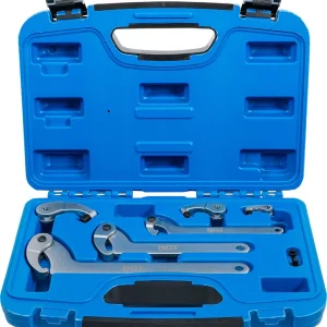 Begrenztes Angebot Hakenschlüssel-Satz 35–120 mm 8-tlg. aus Chrom-Vanadium-Stahl