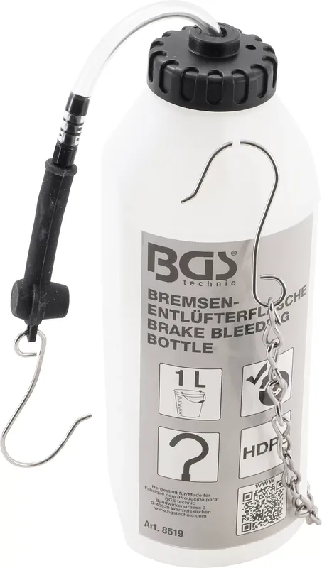 Sonderaktion Bremsenentlüfterflasche 1L mit Schlauch und Adapter