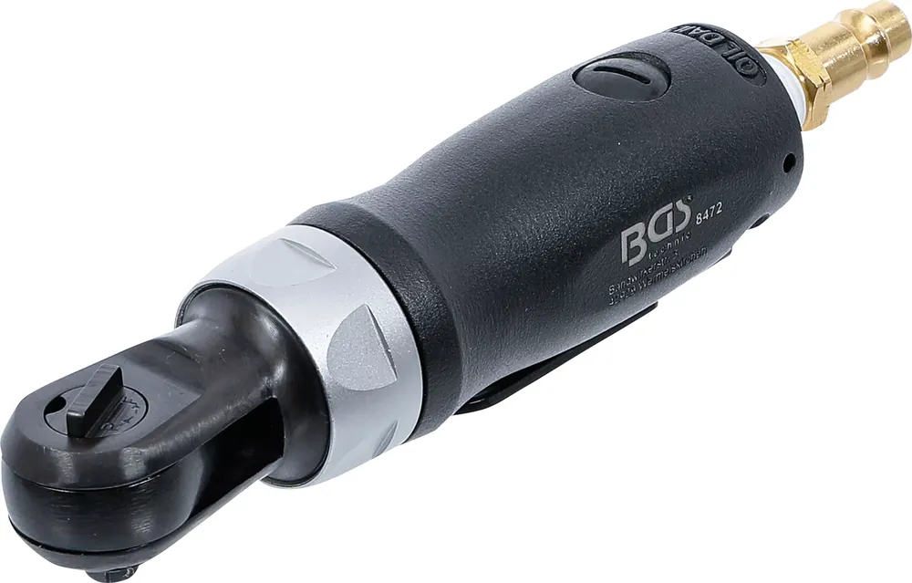 Zertifiziert BGS Druckluft-Ratschenschrauber 6,3 mm (1/4") 54 Nm extra kurz