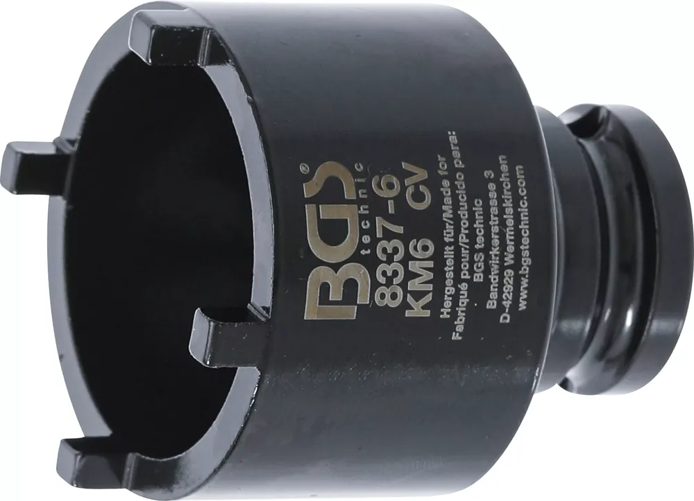 Must-Have BGS Nutmutternschlüssel KM6 mit außen liegenden Zapfen