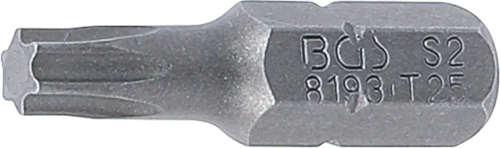 BGS Bit T25 Länge 25 mm Außensechskant 6,3 mm (1/4 Zoll) T-Profil für Torx Billig